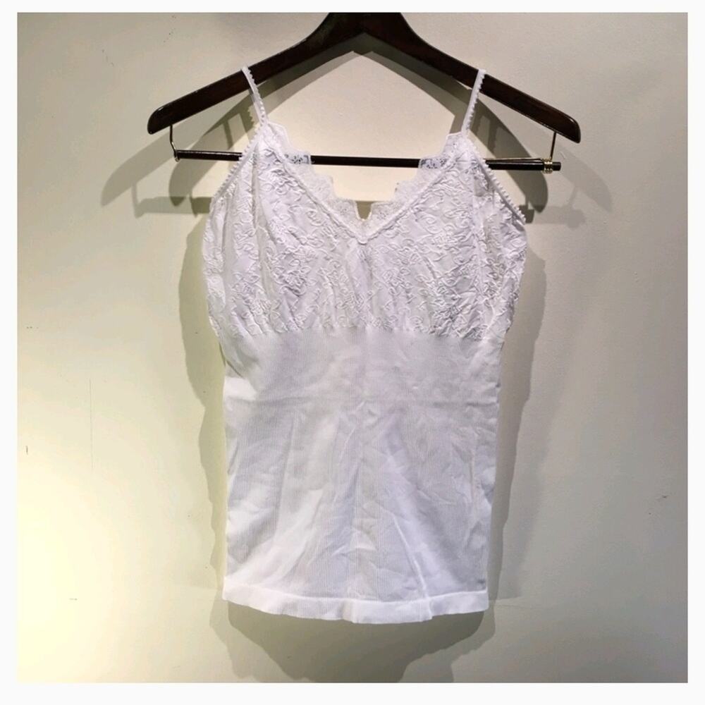 Express White Ribbed Camisole